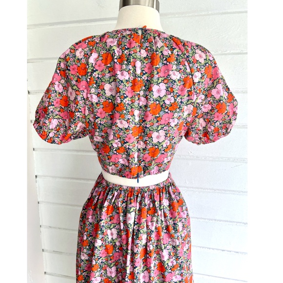 J. CREW Side-Cutout Midi Dress in Liberty Meadow Song Fabric - 8 - Picture 5 of 15